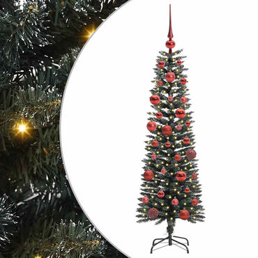 vidaXL Künstlicher Weihnachtsbaum mit 150 LEDs mit Ständer Grün 150 cm