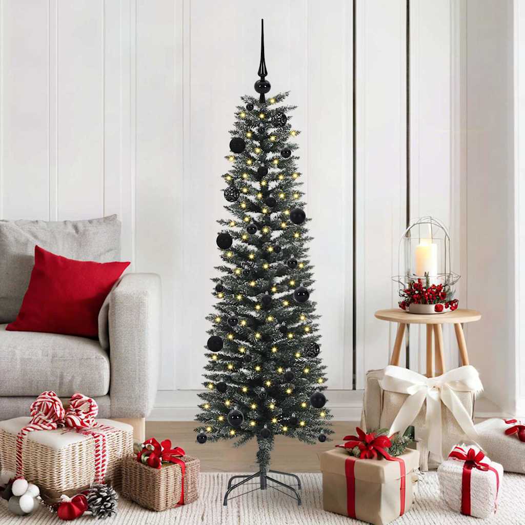 vidaXL Künstlicher Weihnachtsbaum mit 150 LEDs mit Ständer Grün 150 cm