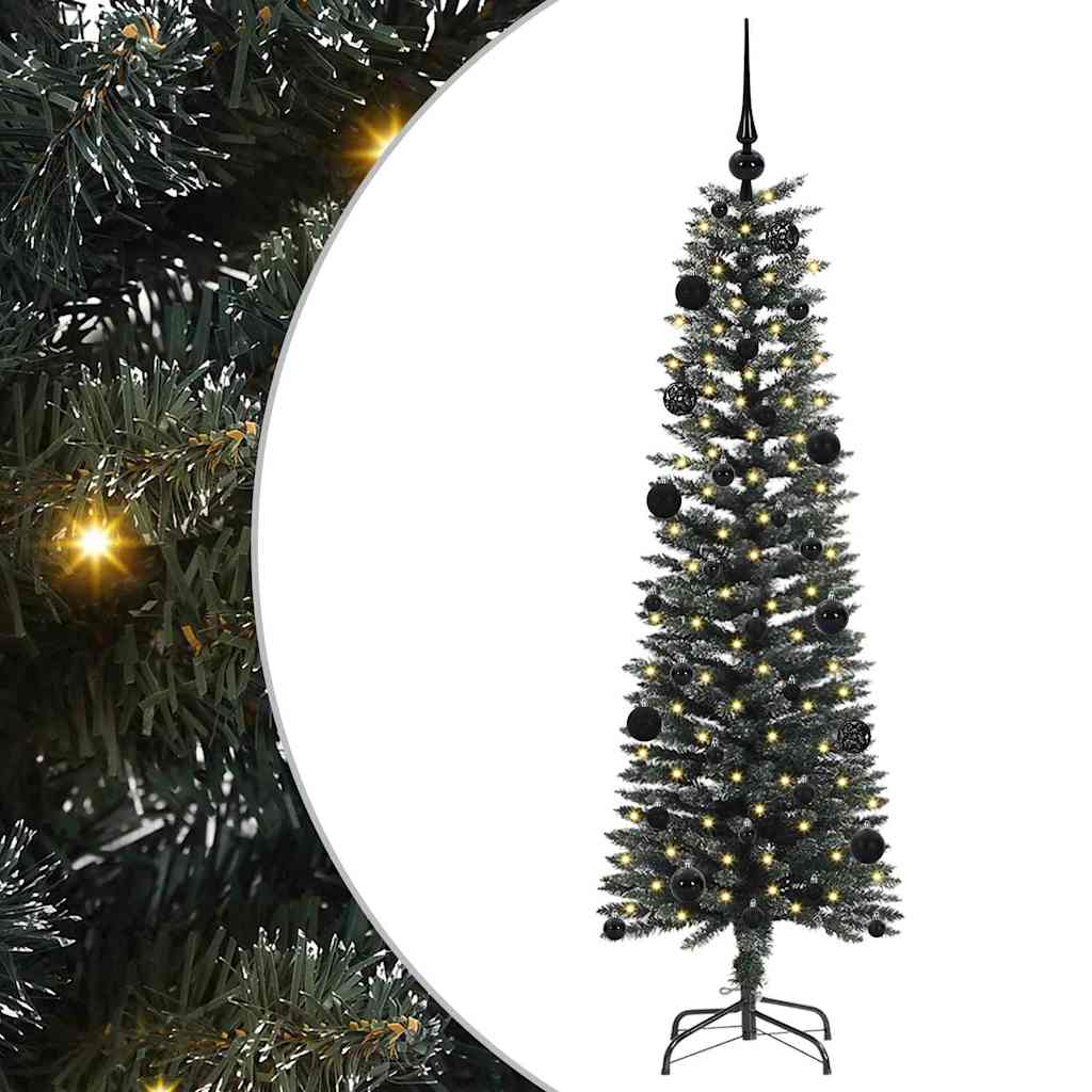 vidaXL Künstlicher Weihnachtsbaum mit 150 LEDs mit Ständer Grün 150 cm