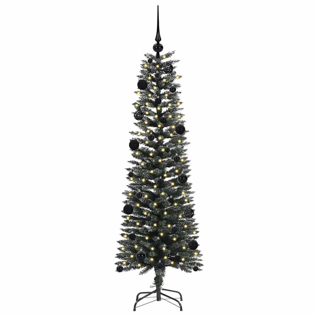 vidaXL Künstlicher Weihnachtsbaum mit 150 LEDs mit Ständer Grün 150 cm