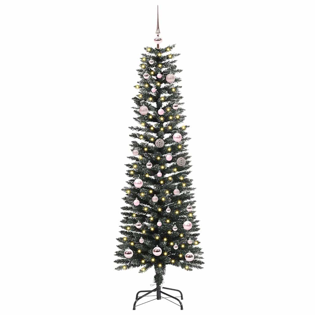 Künstlicher Weihnachtsbaum mit 150 LEDs mit Ständer Grün 150 cm