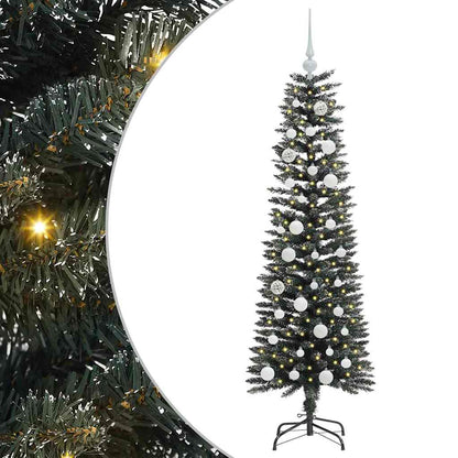 vidaXL Künstlicher Weihnachtsbaum mit 150 LEDs mit Ständer Grün 150 cm