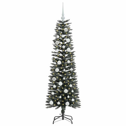 vidaXL Künstlicher Weihnachtsbaum mit 150 LEDs mit Ständer Grün 150 cm