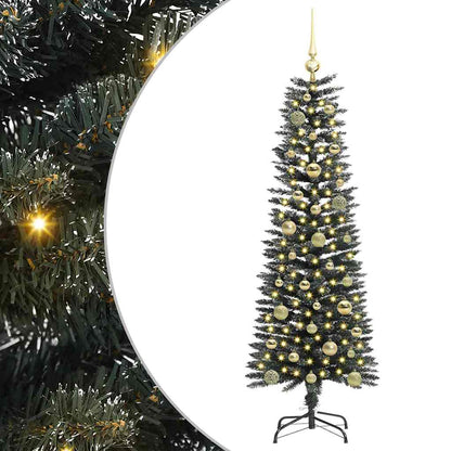 vidaXL Künstlicher Weihnachtsbaum mit 150 LEDs mit Ständer Grün 150 cm