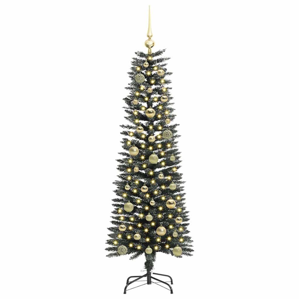 vidaXL Künstlicher Weihnachtsbaum mit 150 LEDs mit Ständer Grün 150 cm
