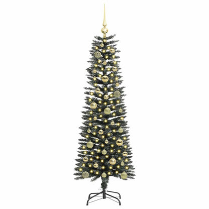 vidaXL Künstlicher Weihnachtsbaum mit 150 LEDs mit Ständer Grün 150 cm