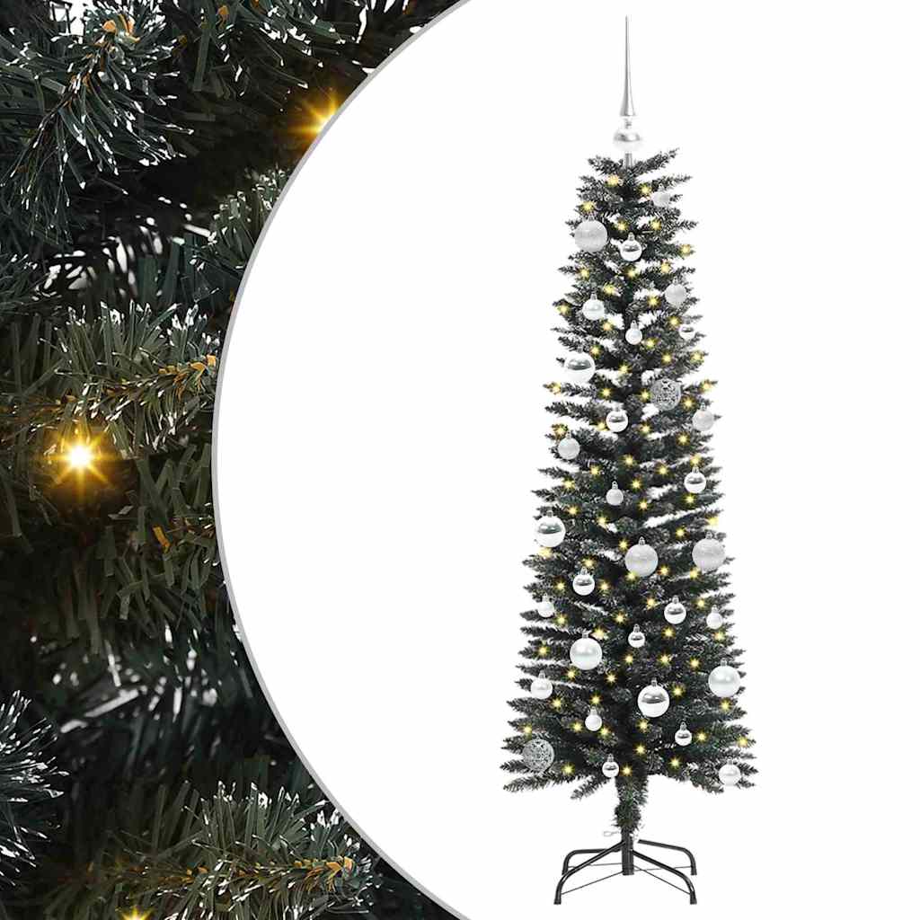 vidaXL Künstlicher Weihnachtsbaum mit 150 LEDs mit Ständer Grün 150 cm