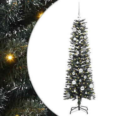 vidaXL Künstlicher Weihnachtsbaum mit 150 LEDs mit Ständer Grün 150 cm