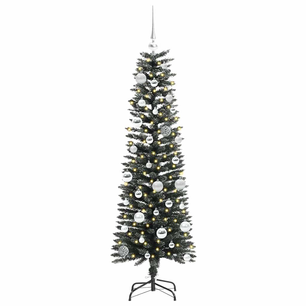 vidaXL Künstlicher Weihnachtsbaum mit 150 LEDs mit Ständer Grün 150 cm