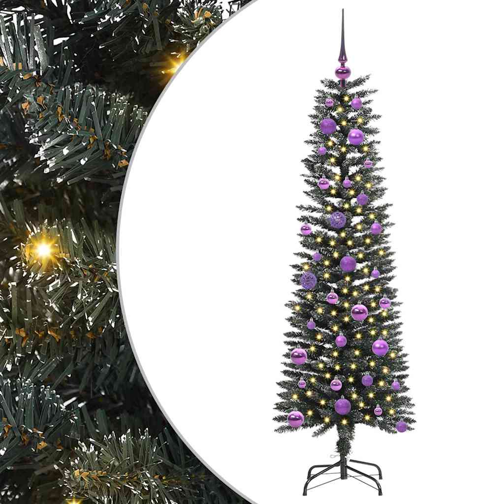 vidaXL Künstlicher Weihnachtsbaum mit 150 LEDs mit Ständer Grün 150 cm