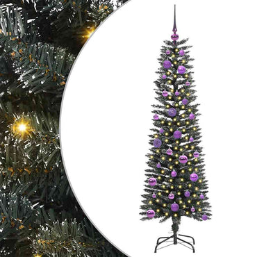 vidaXL Künstlicher Weihnachtsbaum mit 150 LEDs mit Ständer Grün 150 cm