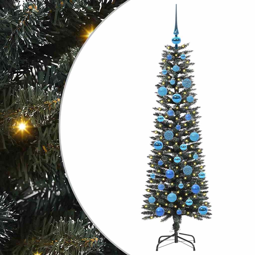 vidaXL Künstlicher Weihnachtsbaum mit 150 LEDs mit Ständer Grün 150 cm