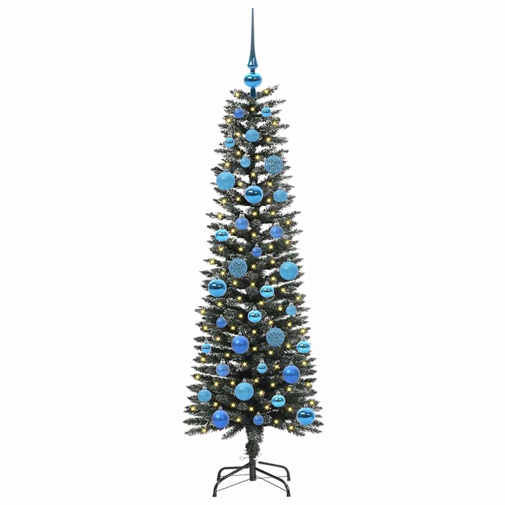 vidaXL Künstlicher Weihnachtsbaum mit 150 LEDs mit Ständer Grün 150 cm