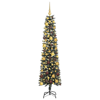 vidaXL Künstlicher Weihnachtsbaum mit 300 LEDs mit Ständer Grün 180 cm