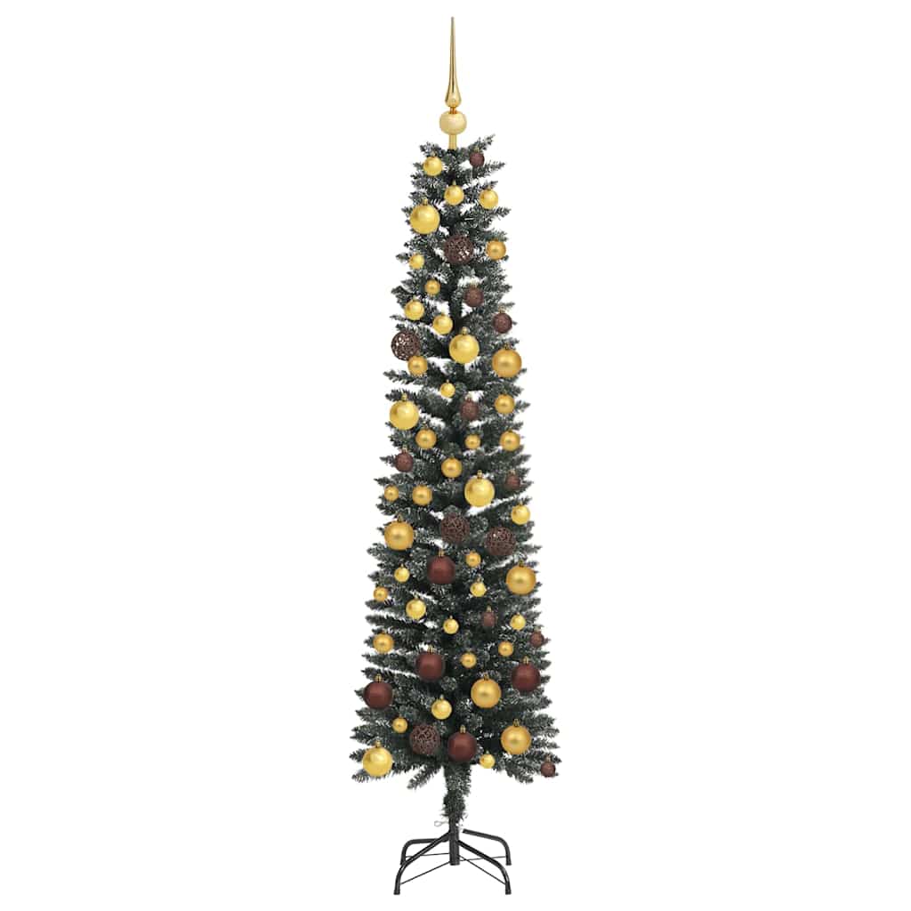 vidaXL Künstlicher Weihnachtsbaum mit 300 LEDs mit Ständer Grün 180 cm