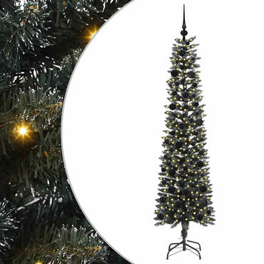 vidaXL Künstlicher Weihnachtsbaum mit 300 LEDs mit Ständer Grün 180 cm