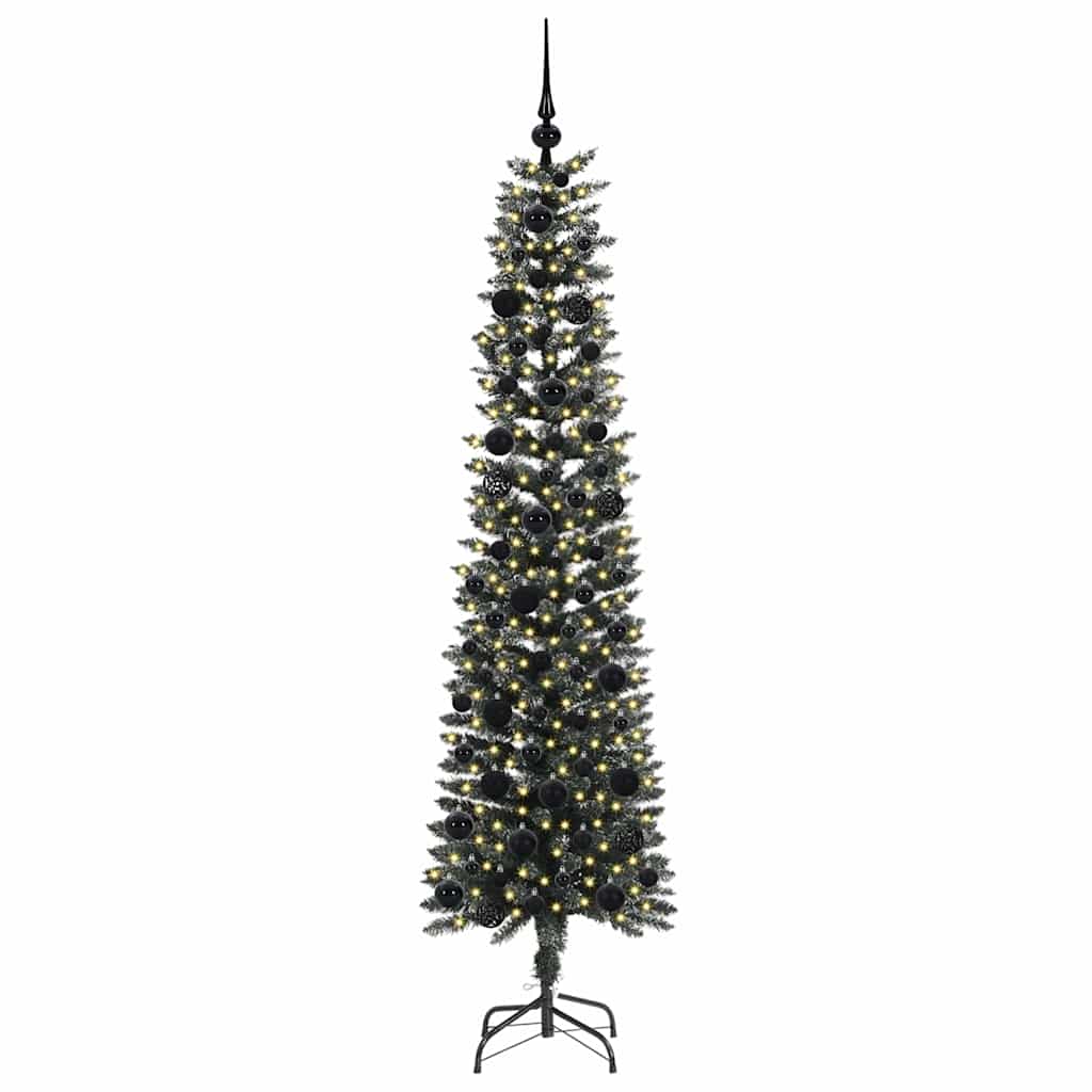 Künstlicher Weihnachtsbaum mit 300 LEDs mit Ständer Grün 180 cm