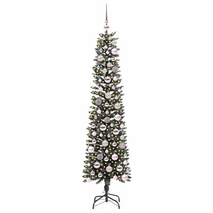 Künstlicher Weihnachtsbaum mit 300 LEDs mit Ständer Grün 180 cm