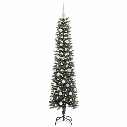 vidaXL Künstlicher Weihnachtsbaum mit 300 LEDs mit Ständer Grün 180 cm