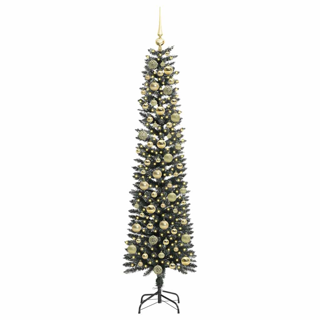 Künstlicher Weihnachtsbaum mit 300 LEDs mit Ständer Grün 180 cm