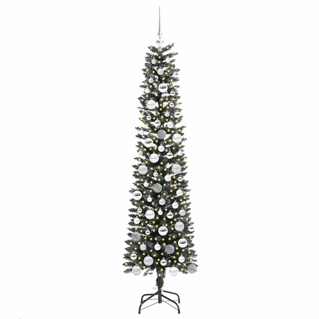 Künstlicher Weihnachtsbaum mit 300 LEDs mit Ständer Grün 180 cm