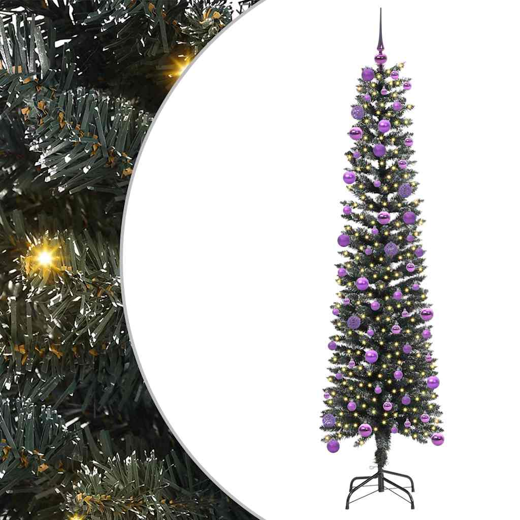 Künstlicher Weihnachtsbaum mit 300 LEDs mit Ständer Grün 180 cm
