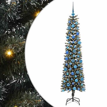 vidaXL Sapin de Noël artificiel avec 300 LED et support vert 180 cm