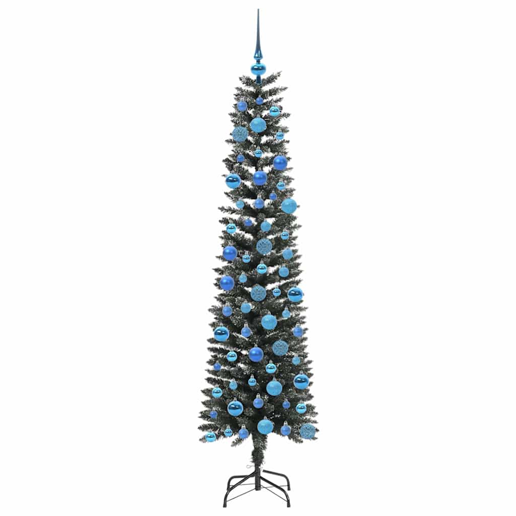 vidaXL Sapin de Noël artificiel avec 300 LED et support vert 180 cm