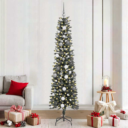 vidaXL Künstlicher Weihnachtsbaum mit 300 LEDs mit Ständer Grün 210 cm