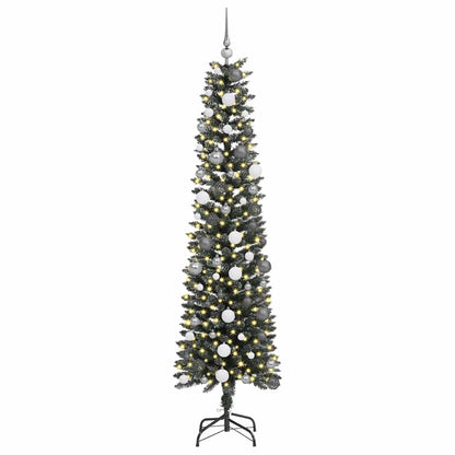 vidaXL Künstlicher Weihnachtsbaum mit 300 LEDs mit Ständer Grün 210 cm