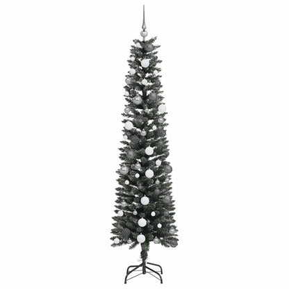 vidaXL Künstlicher Weihnachtsbaum mit 300 LEDs mit Ständer Grün 210 cm
