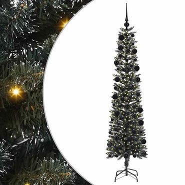 vidaXL Sapin de Noël artificiel avec 300 LED et support Vert 210 cm