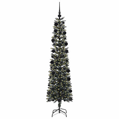vidaXL Sapin de Noël artificiel avec 300 LED et support Vert 210 cm