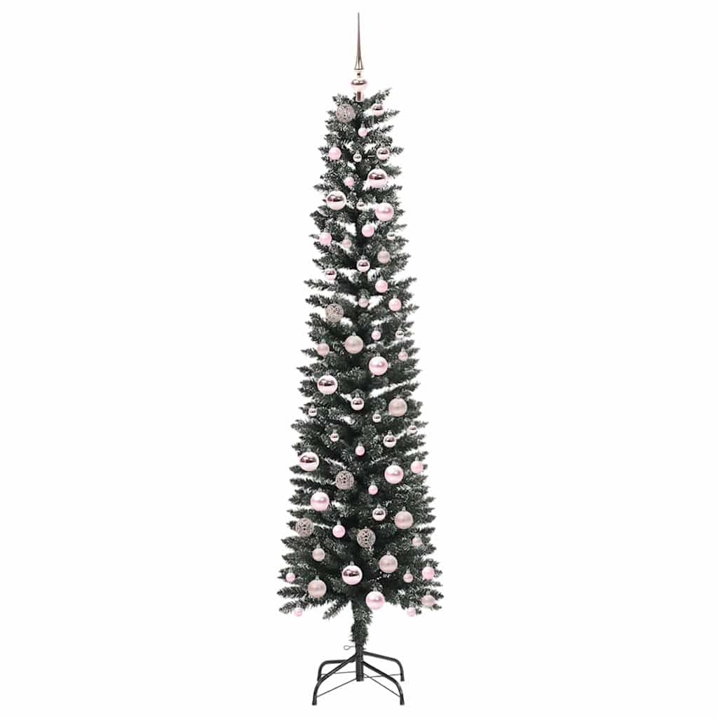 vidaXL Sapin de Noël artificiel avec 300 LED et support Vert 210 cm