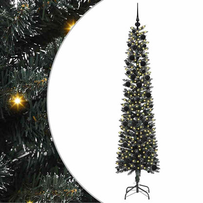 vidaXL Sapin de Noël artificiel avec 300 LED et support Vert 240 cm