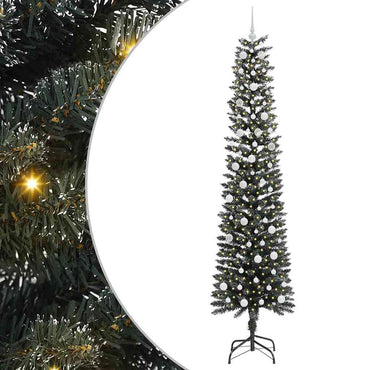 vidaXL Sapin de Noël artificiel avec 300 LED et support Vert 240 cm