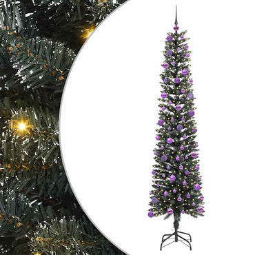 vidaXL Sapin de Noël artificiel avec 300 LED et support Vert 240 cm
