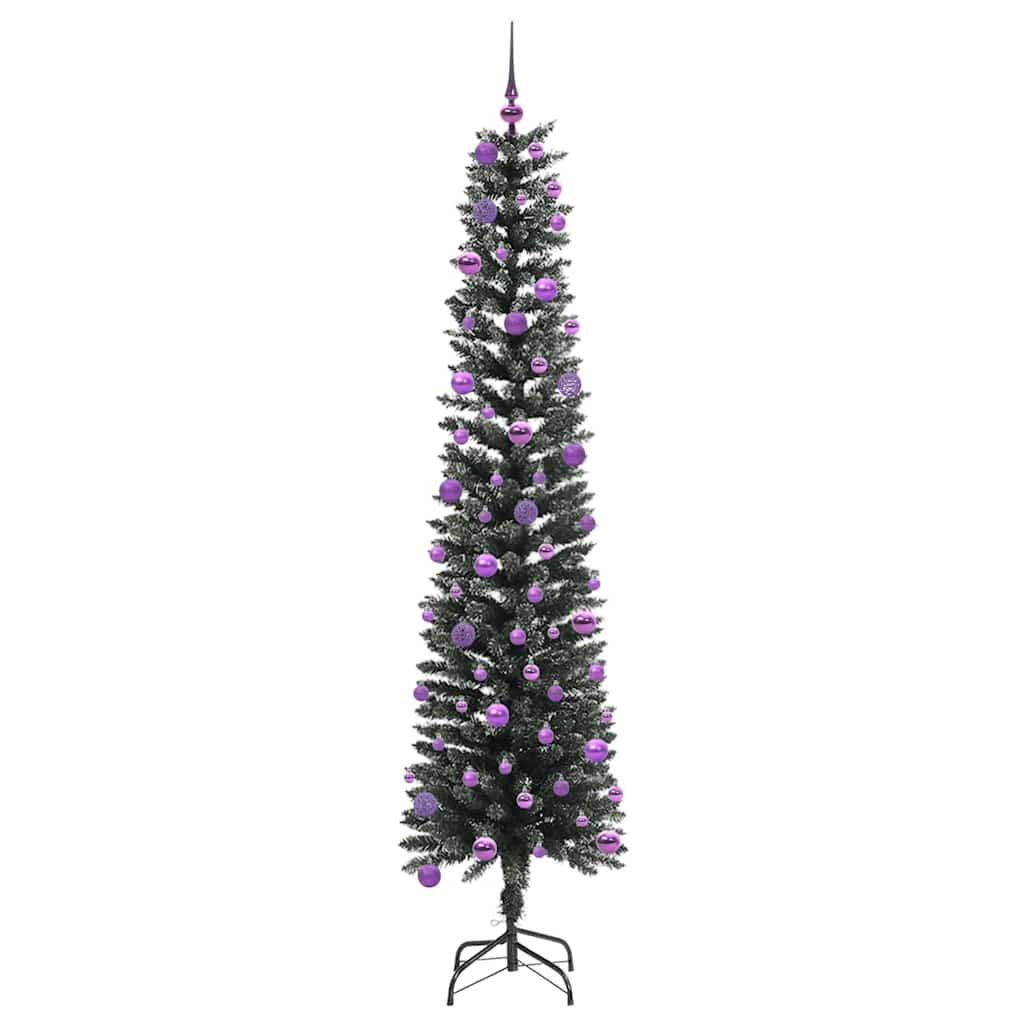 Künstlicher Weihnachtsbaum mit 300 LEDs mit Ständer Grün 240 cm