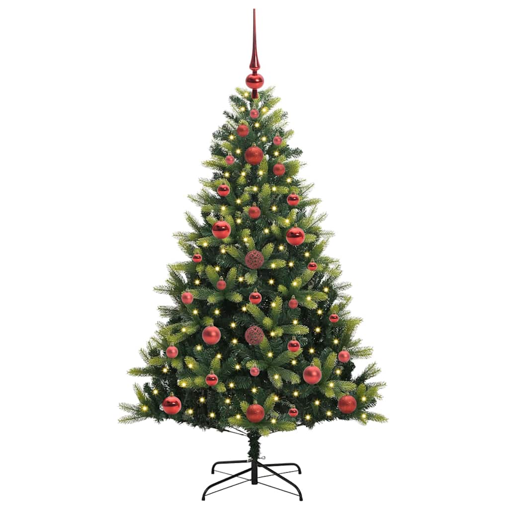 vidaXL Sapin de Noël artificiel pré-éclairé 150 LED Vert 120 cm