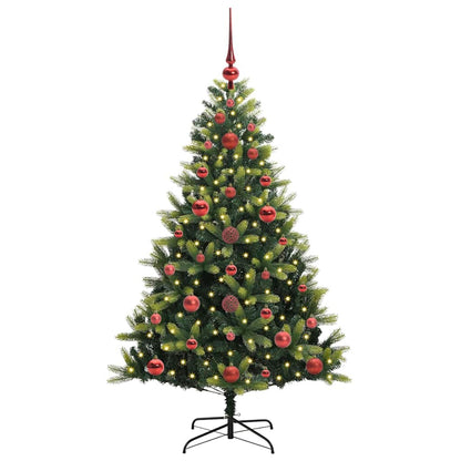 vidaXL Sapin de Noël artificiel pré-éclairé 150 LED Vert 120 cm