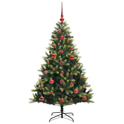 vidaXL Sapin de Noël artificiel pré-éclairé 150 LED Vert 120 cm