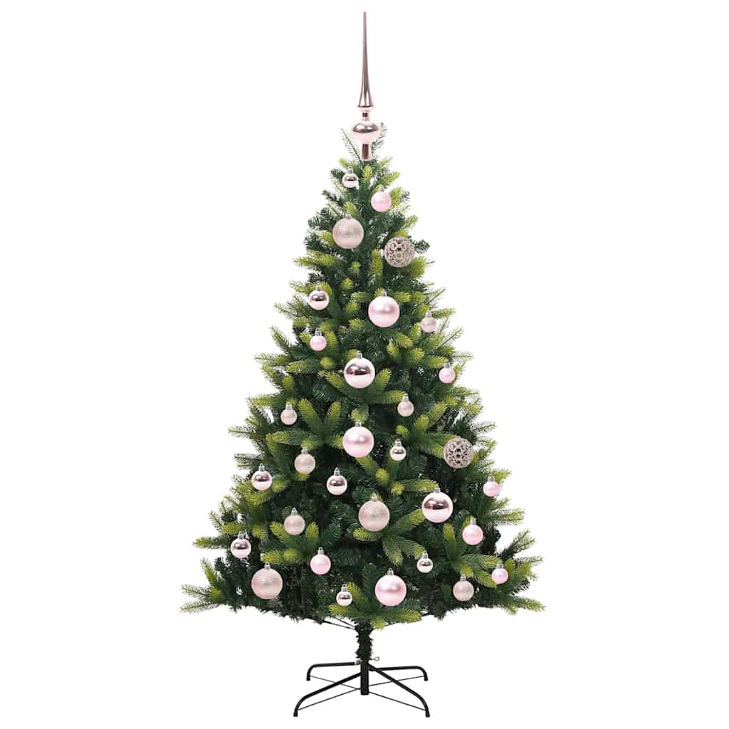 vidaXL Sapin de Noël artificiel effet givré 150 LED Vert 120 cm