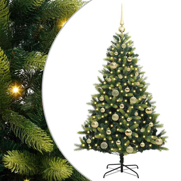 vidaXL Sapin de Noël artificiel floqué 150 LED Vert 120 cm