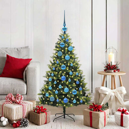 vidaXL Sapin de Noël artificiel floqué 150 LED Vert 120 cm