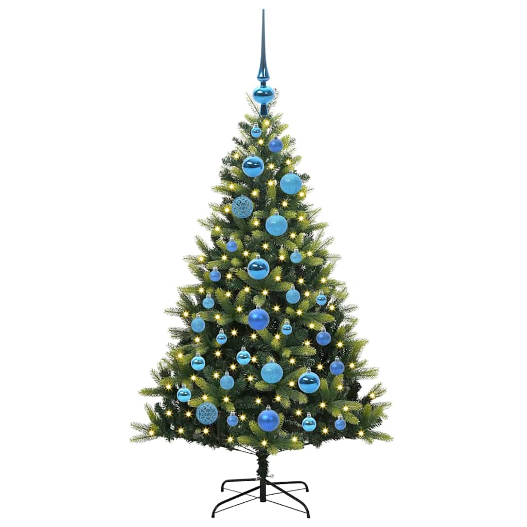 vidaXL Sapin de Noël artificiel floqué 150 LED Vert 120 cm