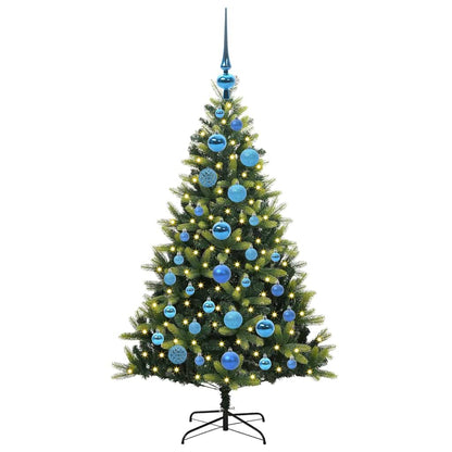 vidaXL Sapin de Noël artificiel floqué 150 LED Vert 120 cm