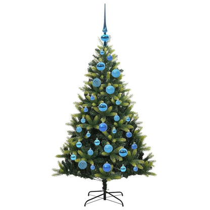 vidaXL Sapin de Noël artificiel floqué 150 LED Vert 120 cm
