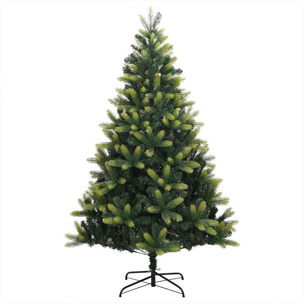 Künstlicher geflammter Weihnachtsbaum 150 LEDs Grün 150 cm