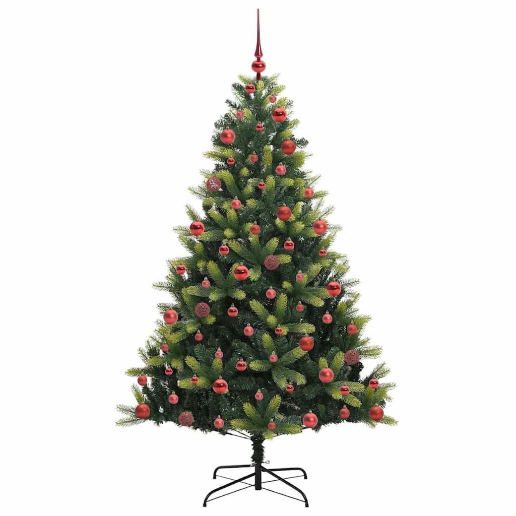 vidaXL Künstlicher Klapp-Weihnachtsbaum mit 300 LEDs Grün 180 cm