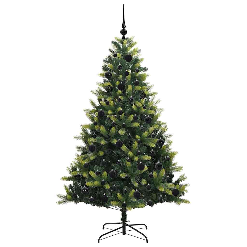 Künstlicher Klapp-Weihnachtsbaum mit 300 LEDs Grün 180 cm